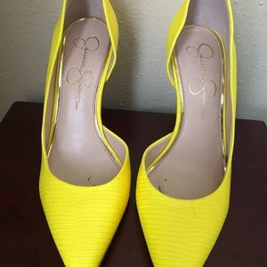 Yellow heels